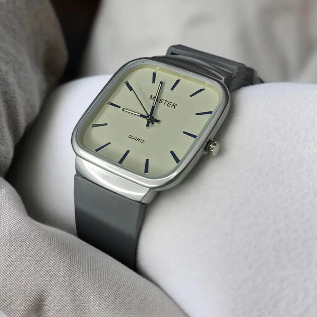 Master Quartz Square Dial Wrist Watch