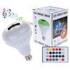 Led music bulb RGB wireless Bluetooth light bulb with speaker / 24-key remote control in Pakistan